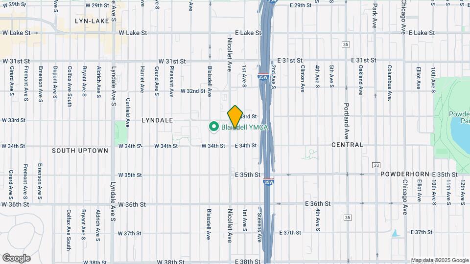 3329 Nicollet Ave Map and Location Details