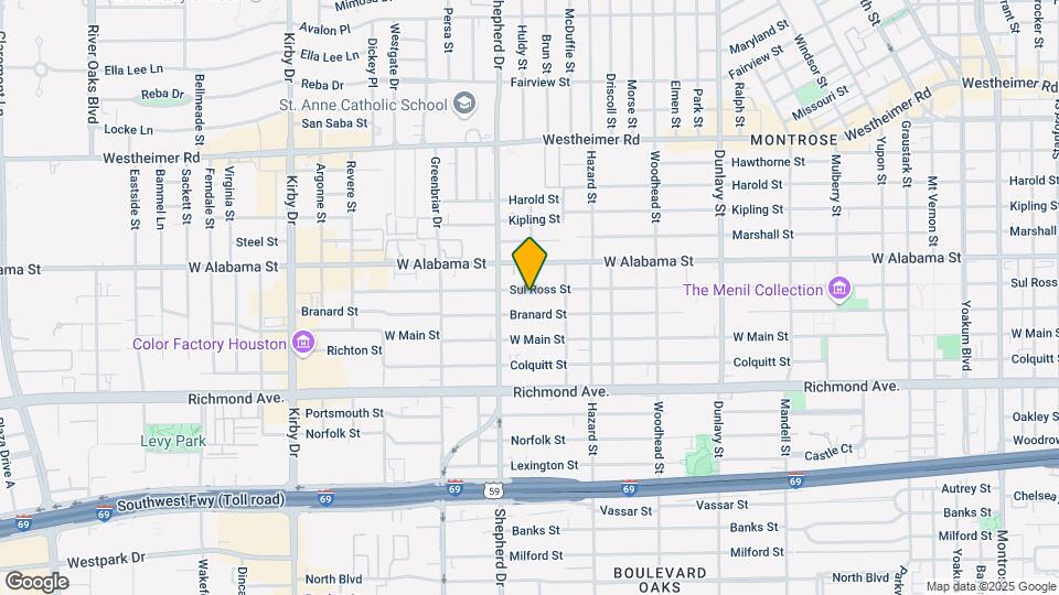 2035 Sul Ross St Map and Location Details