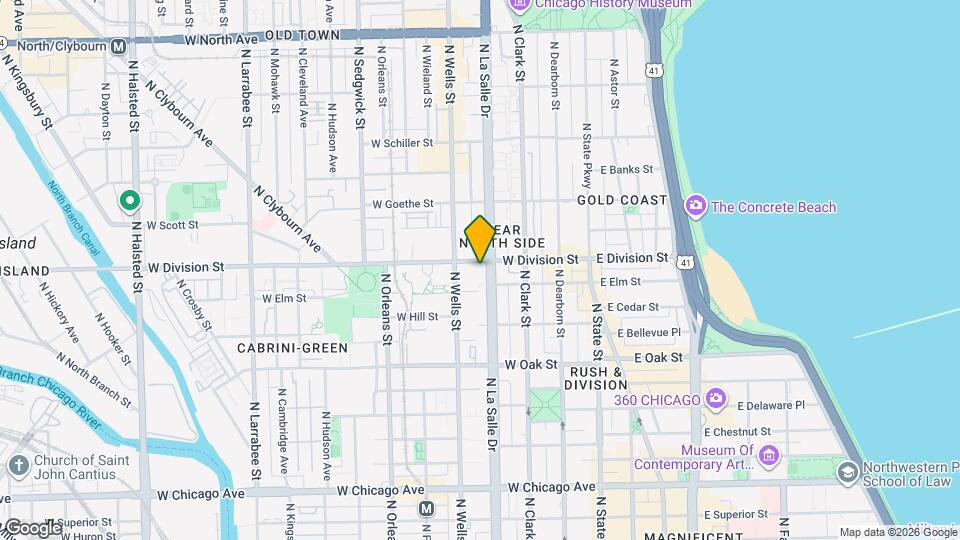 1160 N La Salle Dr, Unit 1160 N. La Salle Dr Map and Location Details