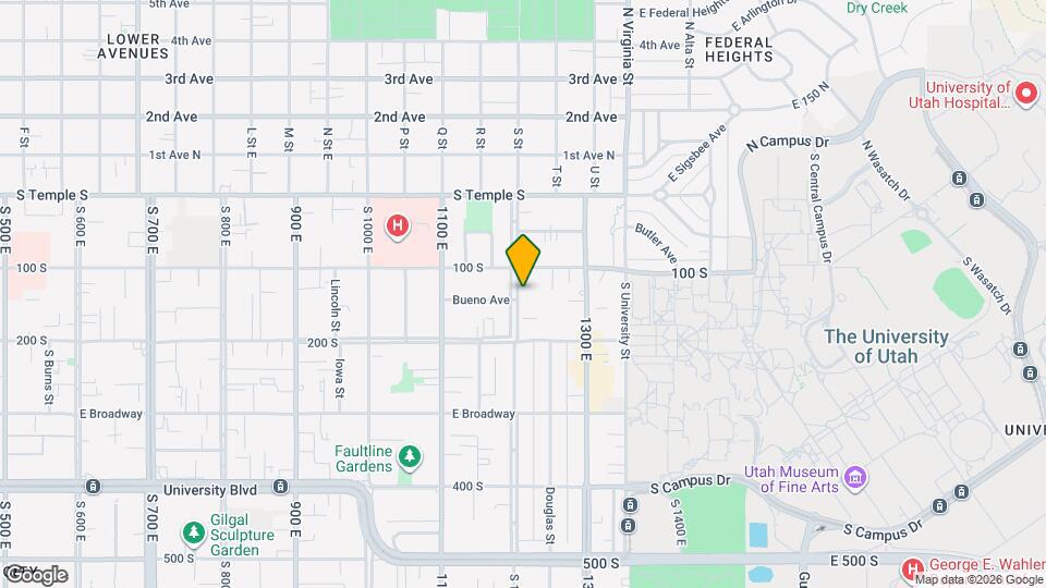 127 S 1200 E, Unit Unit 1 Map and Location Details