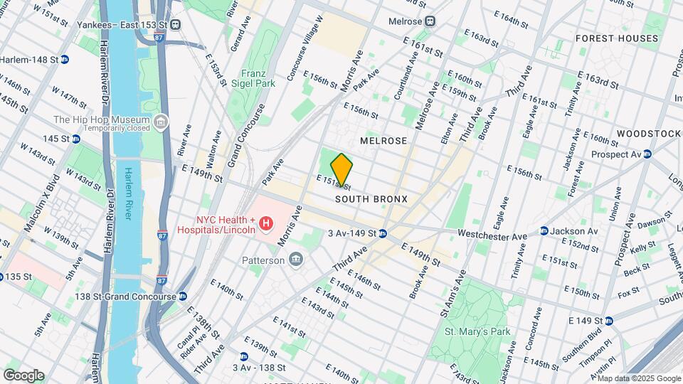 318 E 151st St Map and Location Details
