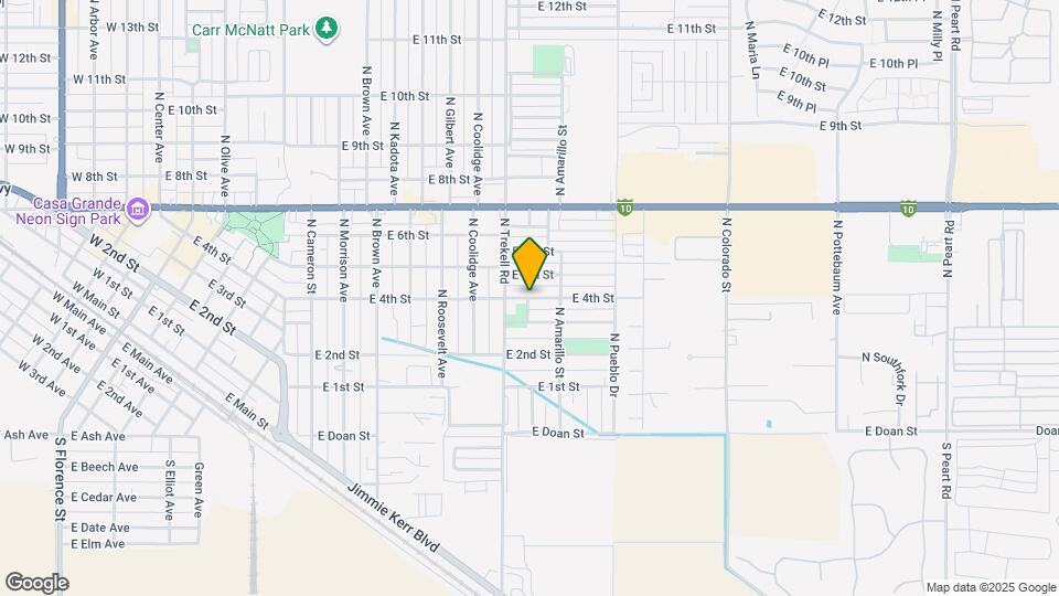 1112 E 4th St Map and Location Details