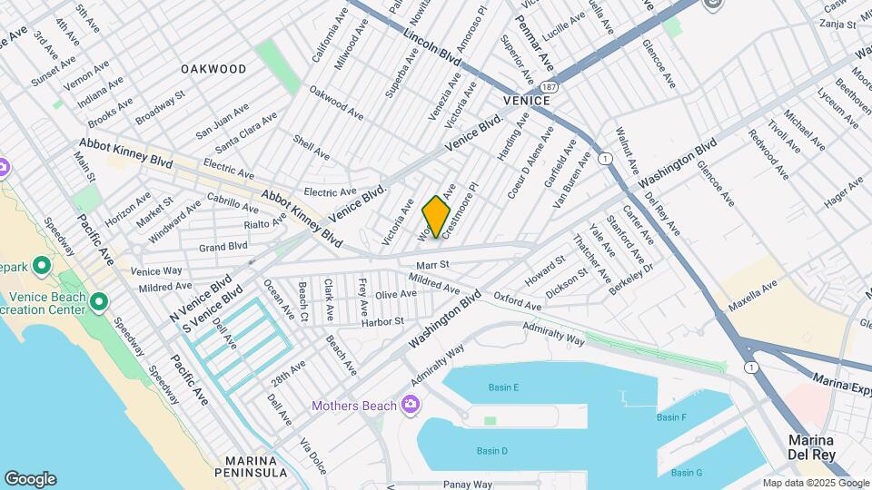 601 Crestmoore Pl Map and Location Details