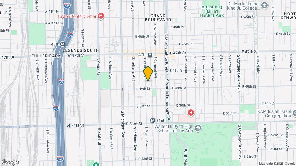 4841 S Prairie Ave Mapa y Detalles de la Ubicación