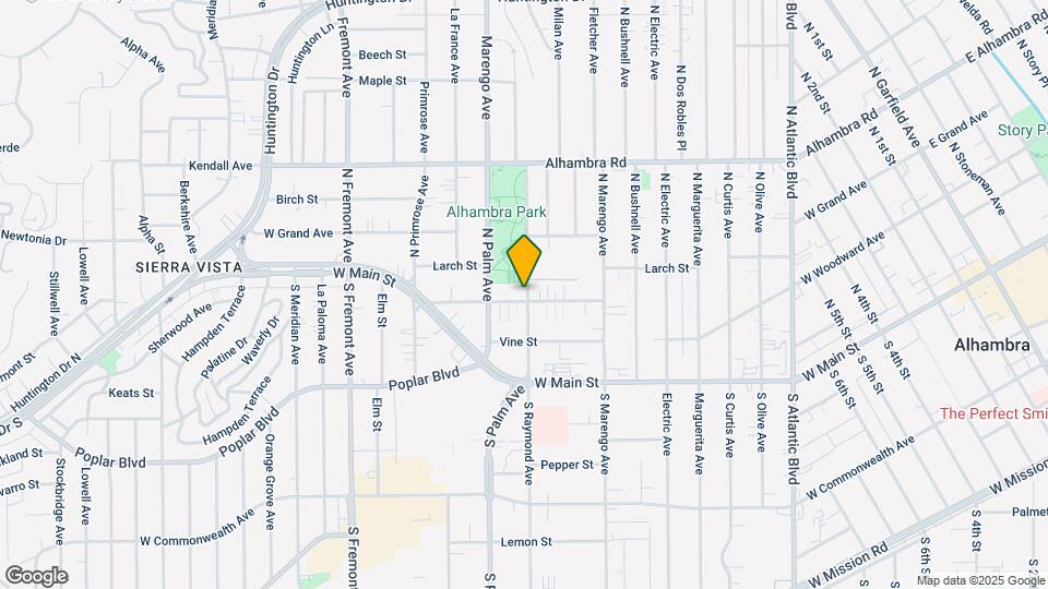 203 N Raymond Ave Map and Location Details