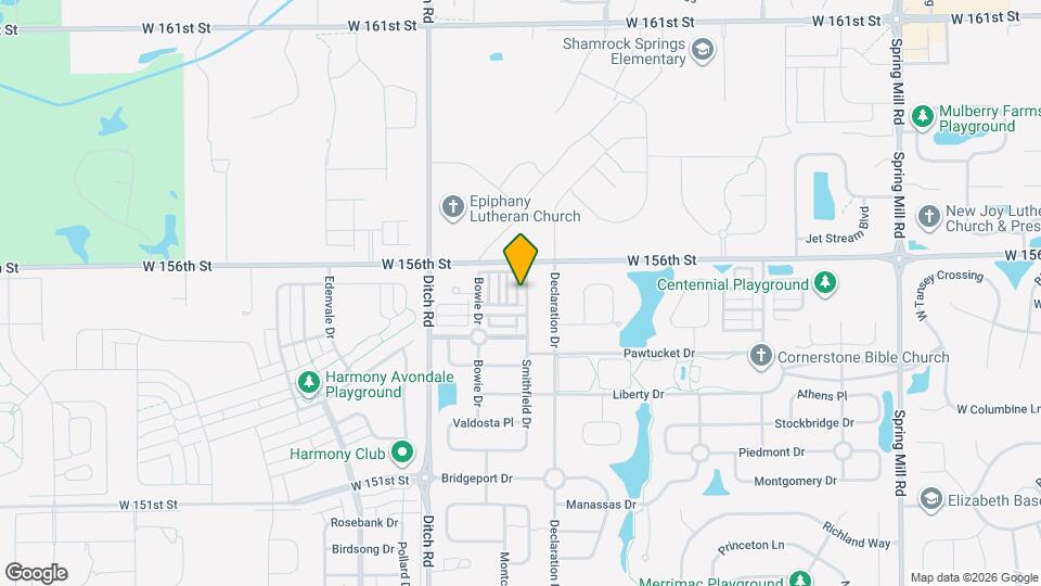 15538 Smithfield Dr Mapa y Detalles de la Ubicación