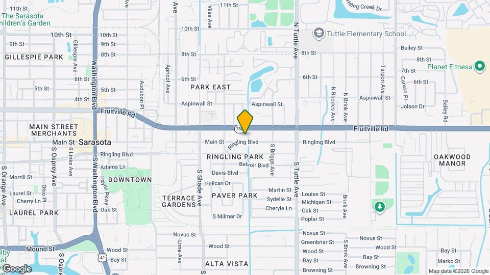 2587 Ringling Blvd Map and Location Details