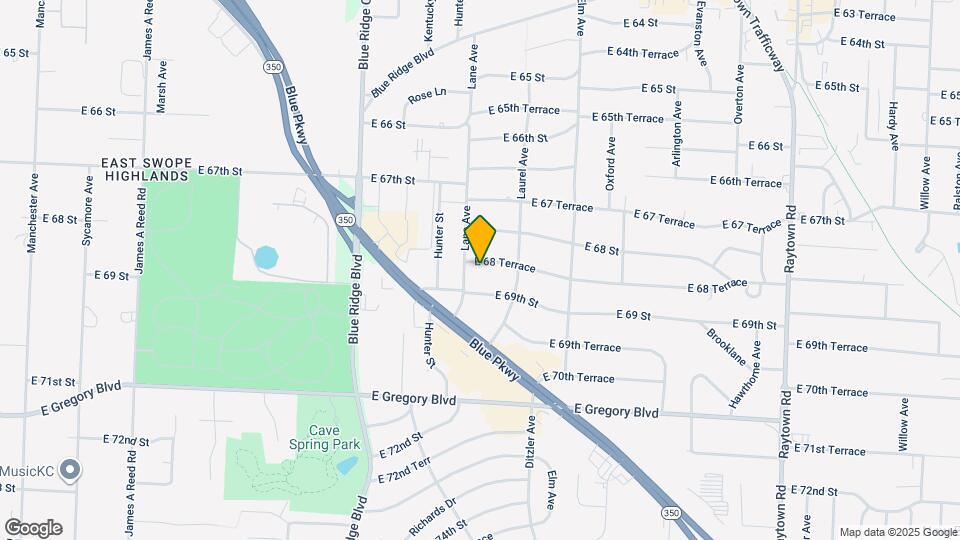 9005 E 68 Terrace Map and Location Details