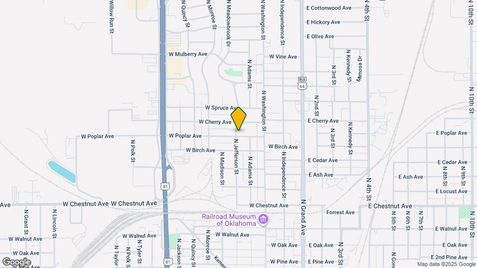 422 W Poplar Ave Map and Location Details