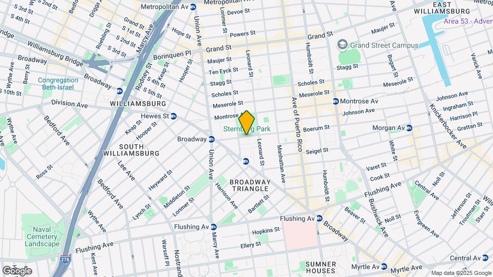 54 Boerum St Map and Location Details