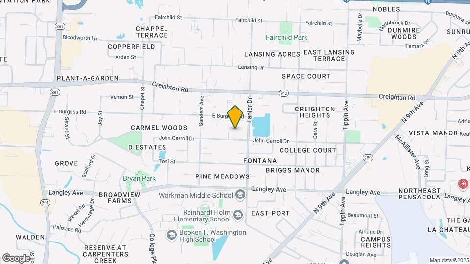 1704 John Carroll Dr Map and Location Details