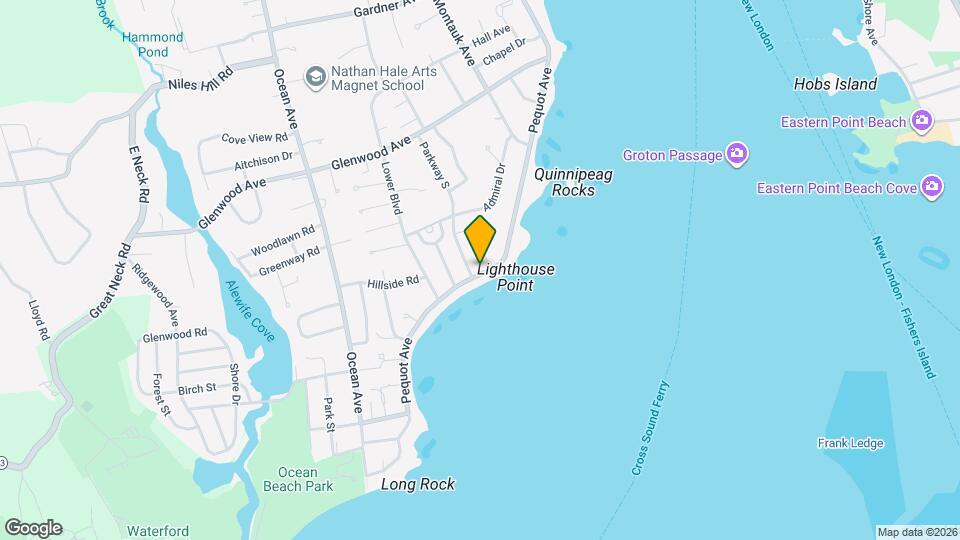 855 Pequot Ave Map and Location Details