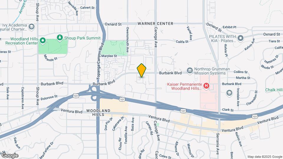 21520 Burbank Blvd Map and Location Details