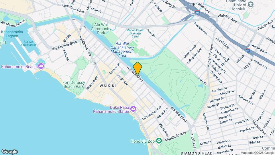 The Ala Wai Map and Location Details