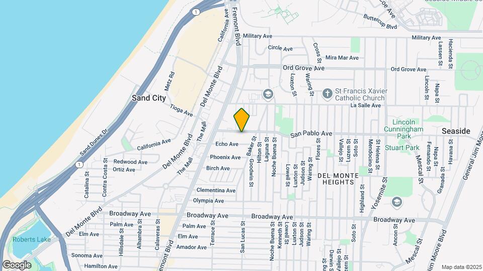 1210 San Pablo Avenue - Seaside Mapa y Detalles de la Ubicación
