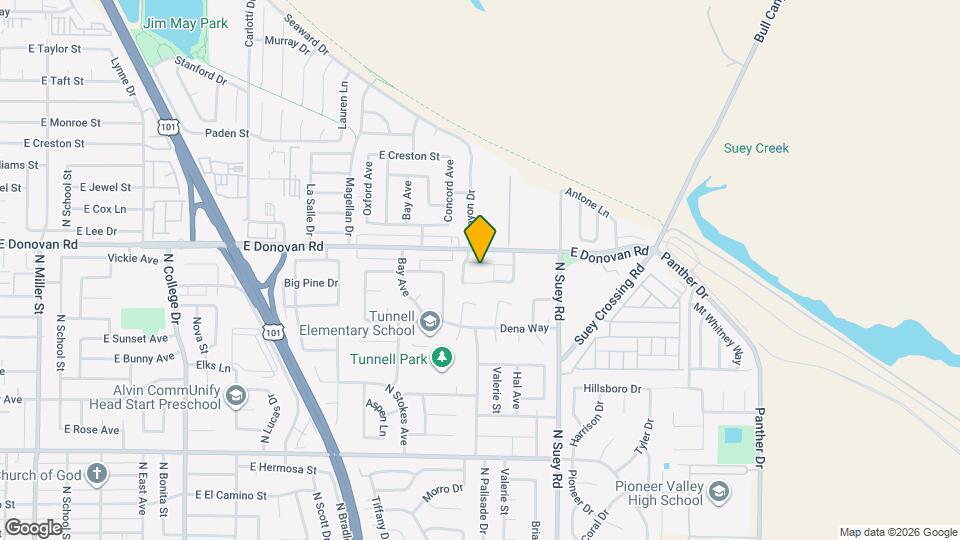 1424 Mesa View Ln Map and Location Details