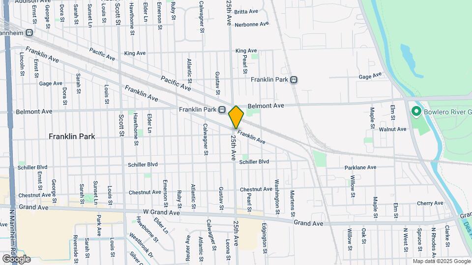 9565 Franklin Ave Map and Location Details