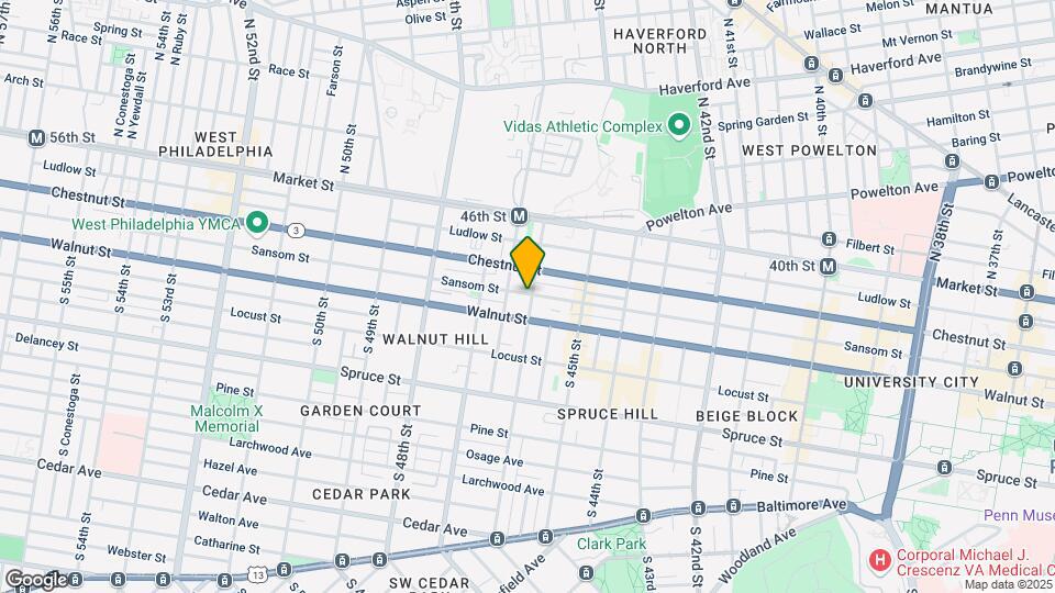 134 S 46th St Map and Location Details