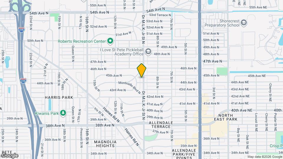 4420 Dr Martin Luther King Jr St N Map and Location Details