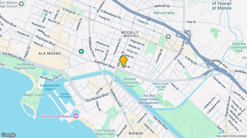 2048 Kapiolani Blvd Mapa y Detalles de la Ubicación
