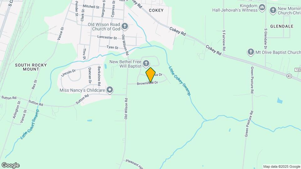 1121 Brownview Dr Map and Location Details