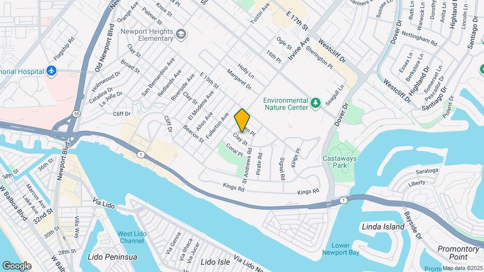 1700 Clay St Map and Location Details