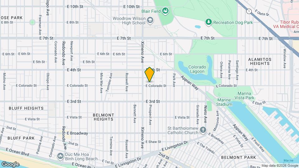 4445 E Colorado St Map and Location Details