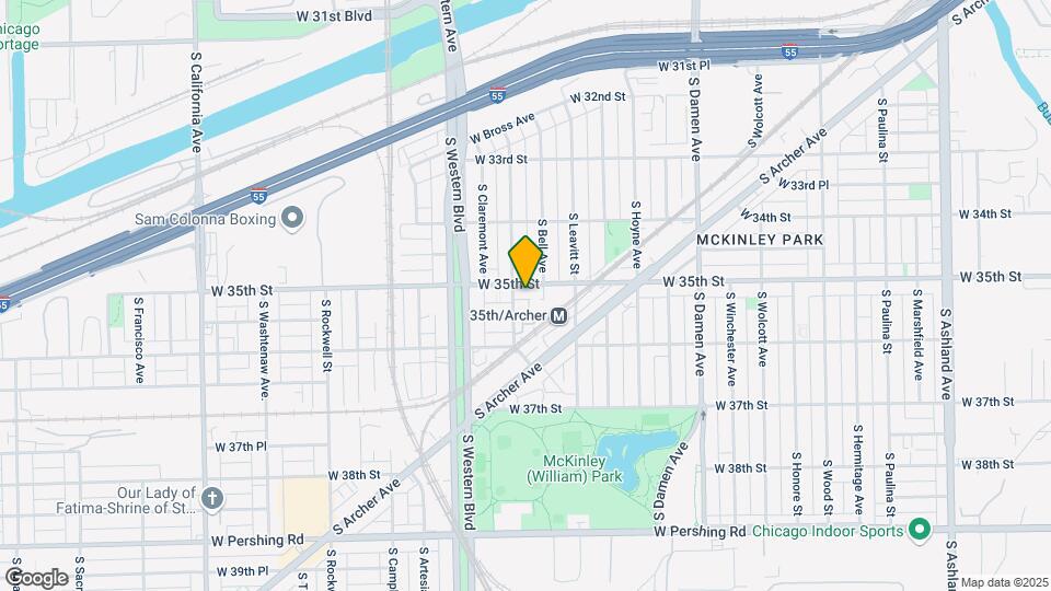 2247 W 35th St Map and Location Details