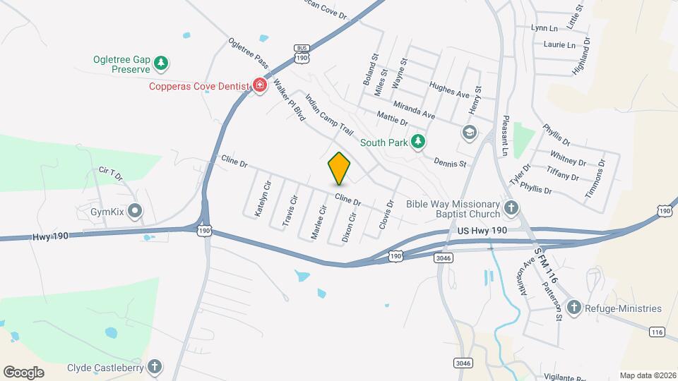 1508 Cline Dr Map and Location Details