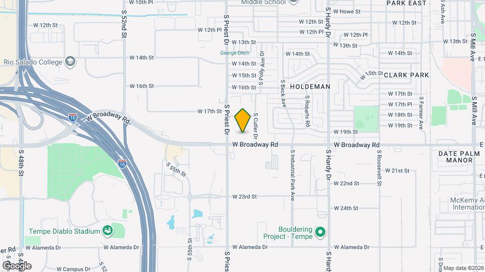 1330 W Broadway Rd Map and Location Details