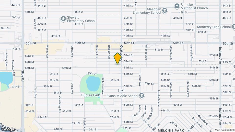 4406 54th St Map and Location Details