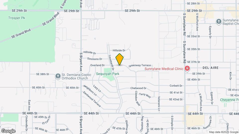 3400 Overland Dr Map and Location Details