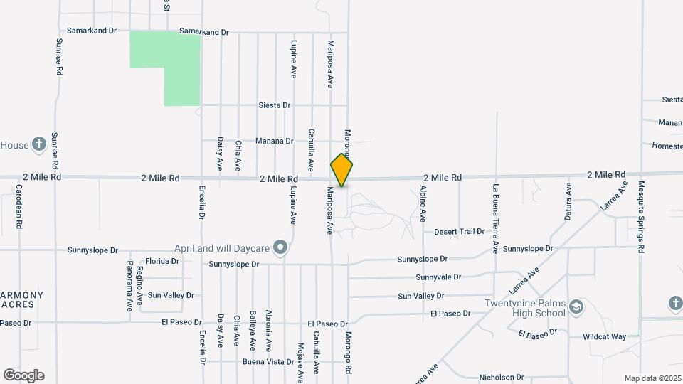 5736 Morongo Rd Map and Location Details