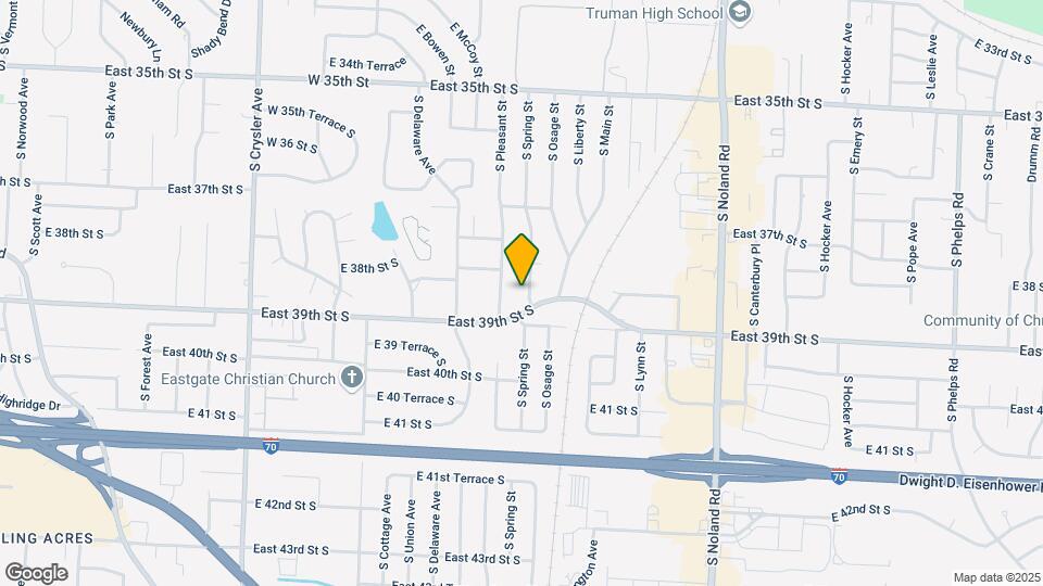 3812 S Spring St Map and Location Details