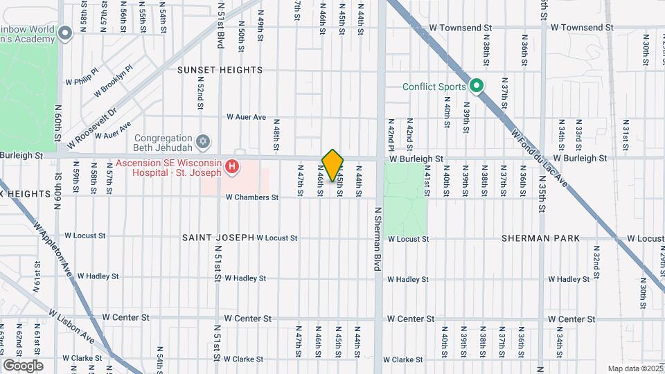 3019 N 45th St Map and Location Details