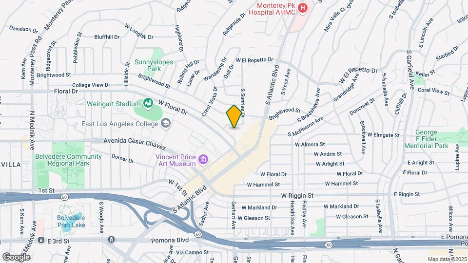 1021 College View Ln Map and Location Details