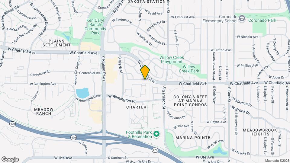 9602 W Chatfield Ave Map and Location Details