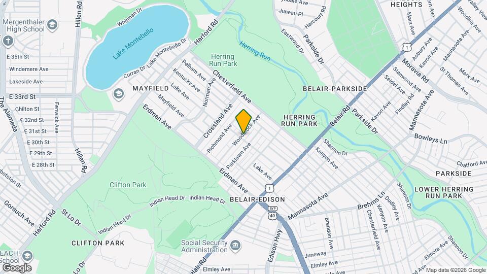 3501 Woodstock Ave Map and Location Details