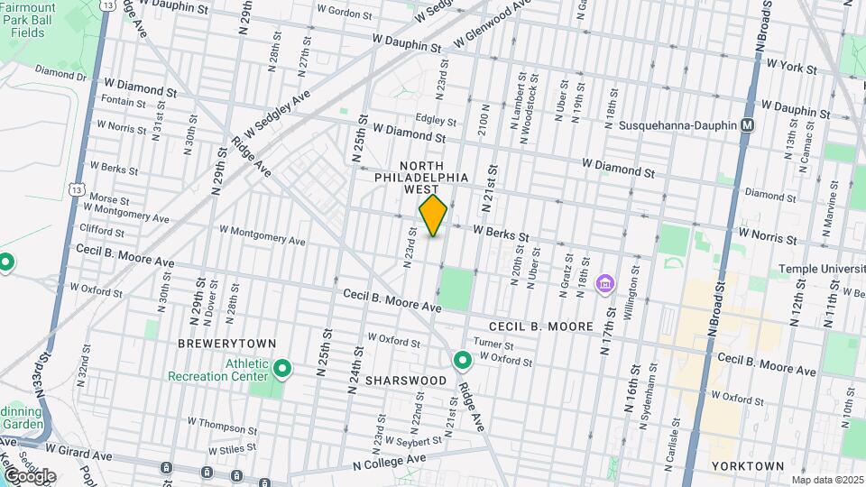 1831 N Croskey St Map and Location Details