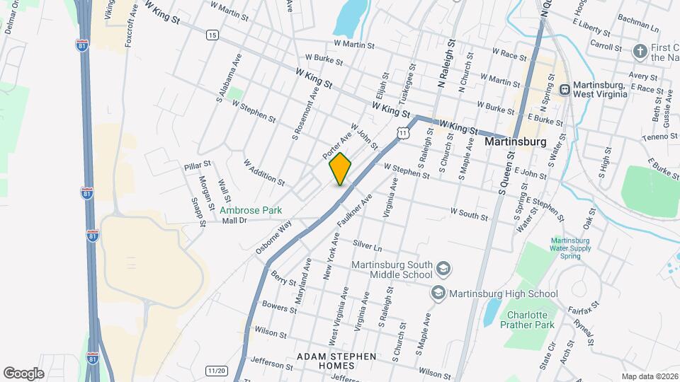 519 Winchester Ave, Unit 2-2 Map and Location Details