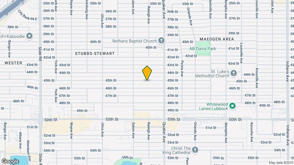 4501 45th St Map and Location Details