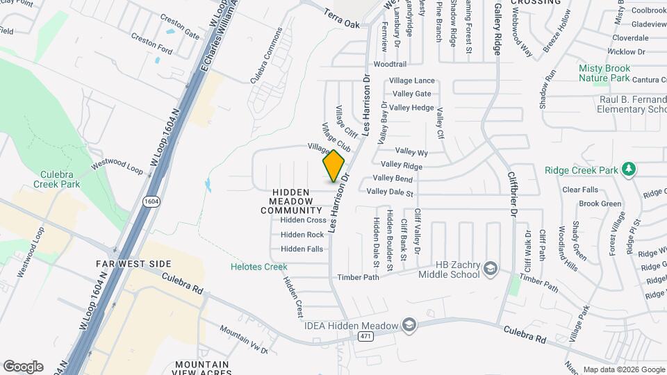 9707 Valley Crest Map and Location Details
