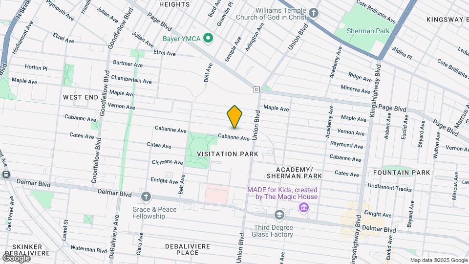 5345 Cabanne Ave Map and Location Details