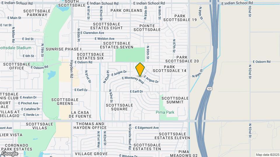 8426 E Monterey Way Map and Location Details