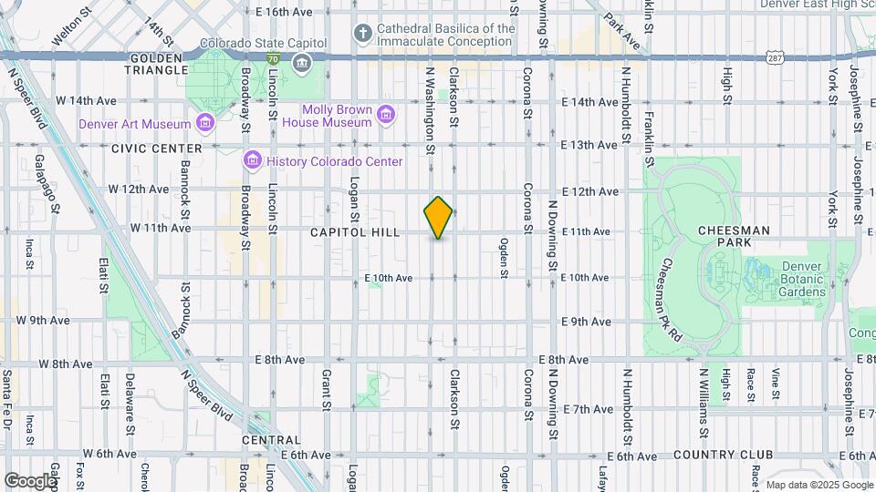 1060 N Washington St, Unit 305 Map and Location Details