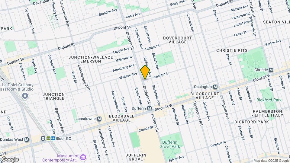 1113 Dufferin St Map and Location Details