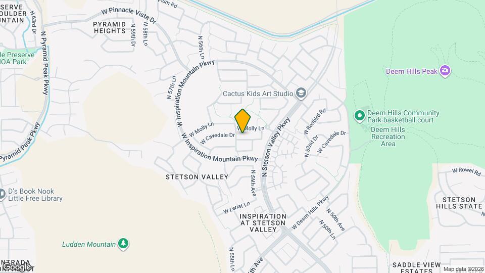 5524 W Cavedale Dr Mapa y Detalles de la Ubicación