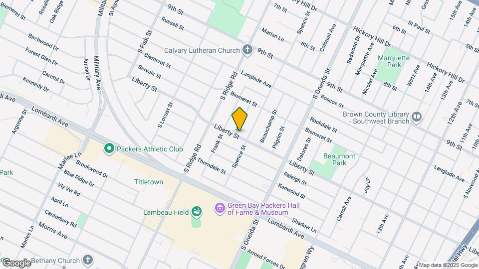 1244 Liberty St, Unit 1244 Map and Location Details