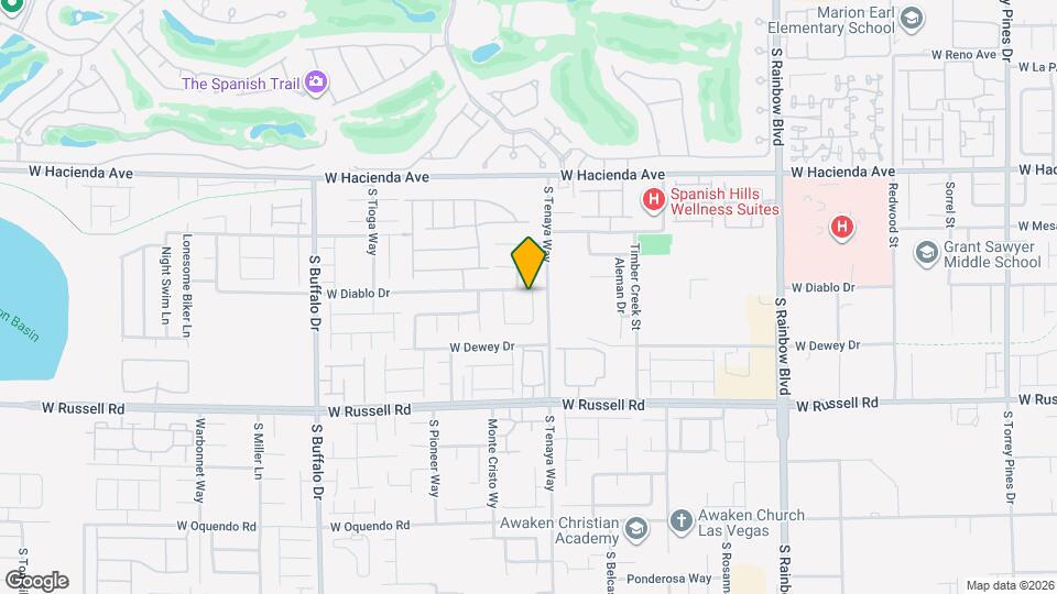 7383 W Diablo Dr Map and Location Details