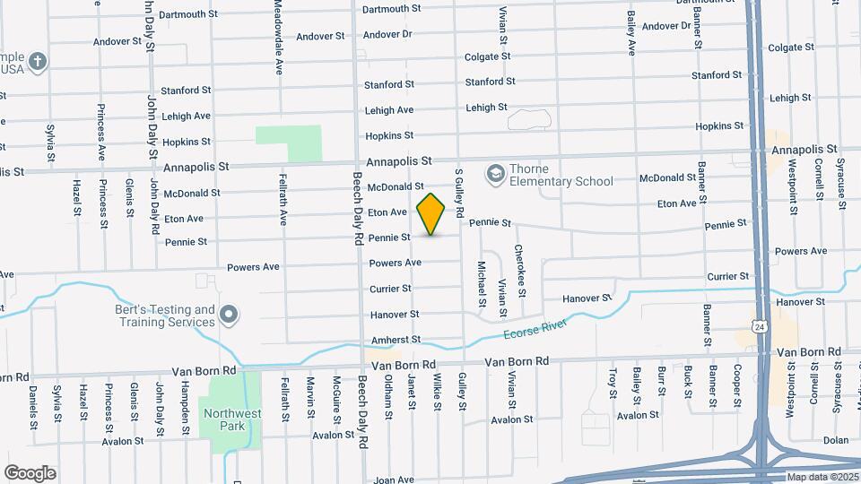25511 Pennie St Map and Location Details
